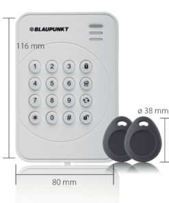Blaupunkt Funk-Bedienteil KPT-R1 mit Maßen